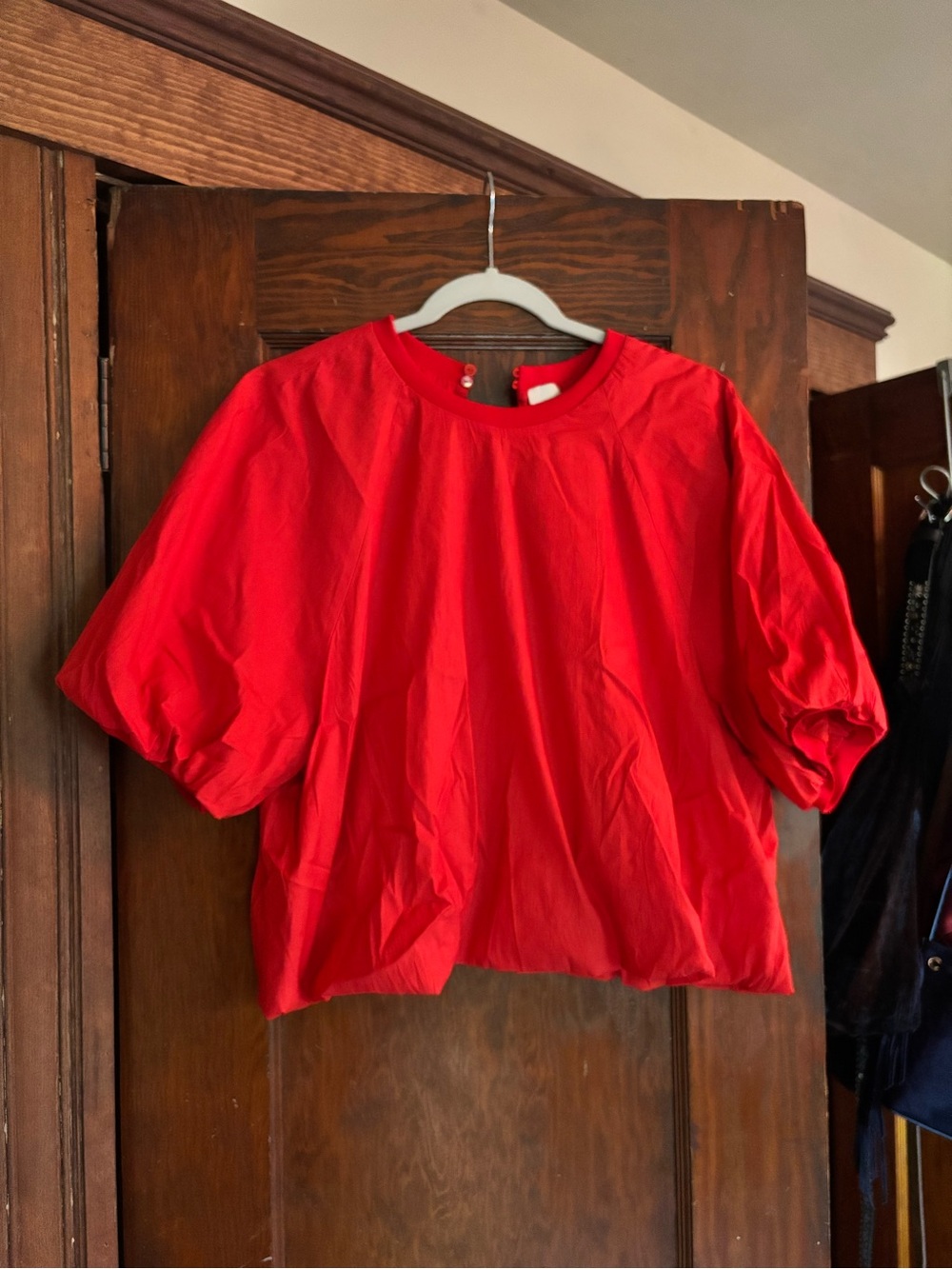 Anthropology Red Bubble Shirt❤️